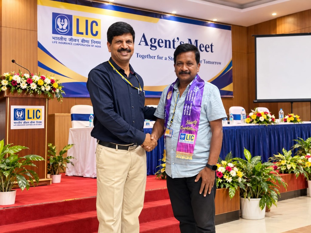 Divisional Agents' Meet Stage Felicitation - Ravi Kumar G.R.