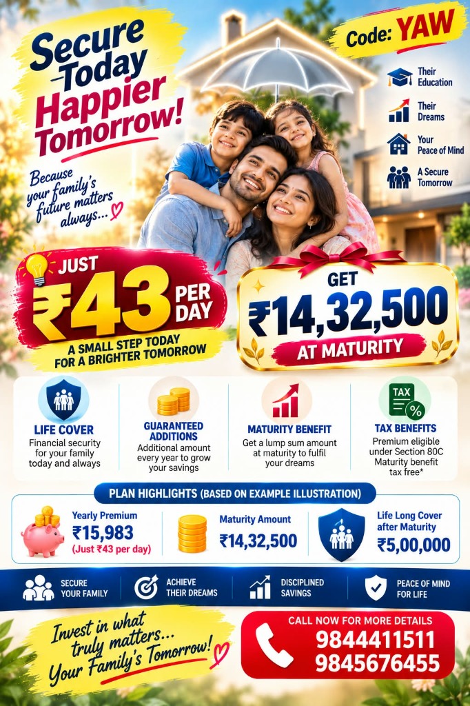 Official Life Insurance Plan Poster